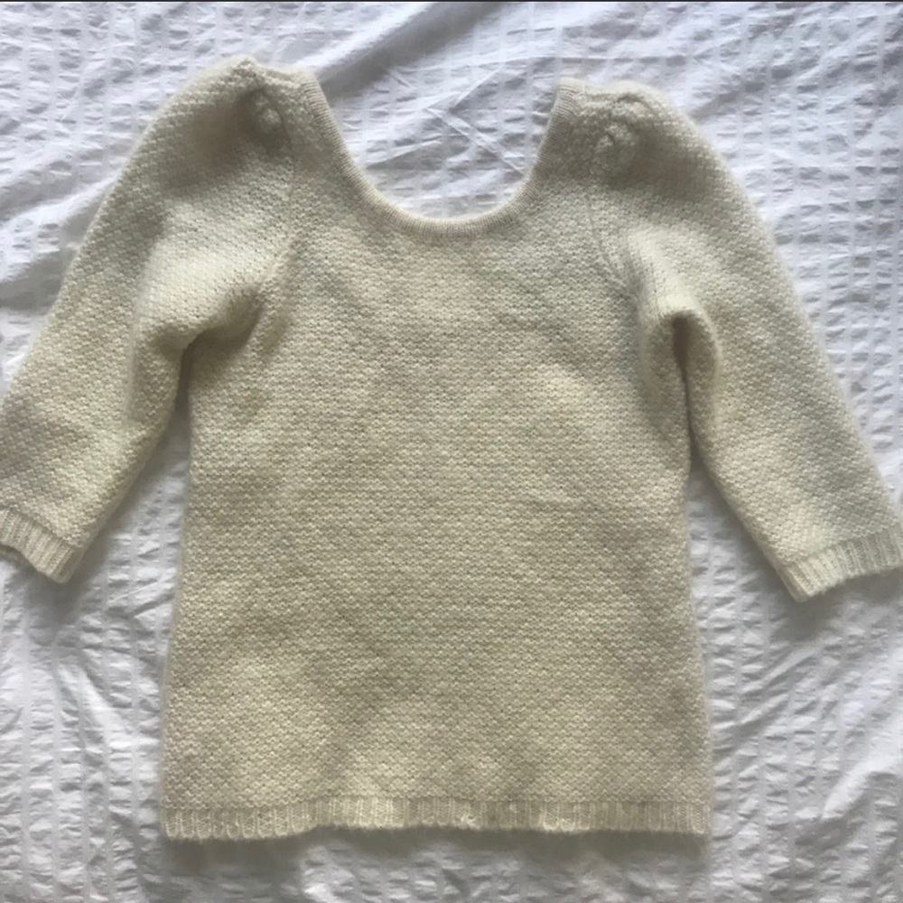 BASH ivory knitwear size 0 (us2-4)